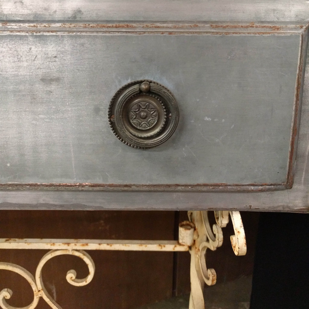 Vintage metal console table