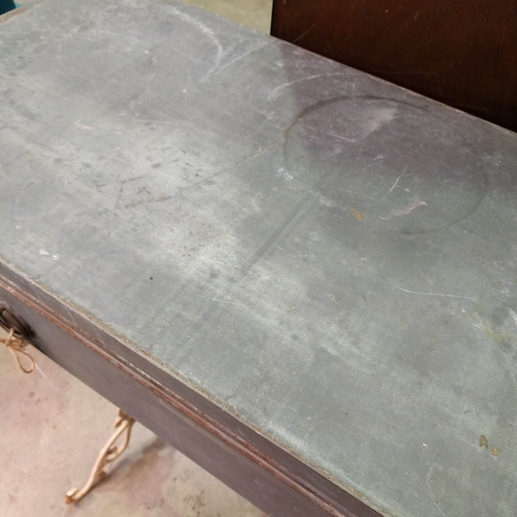 Vintage metal console table
