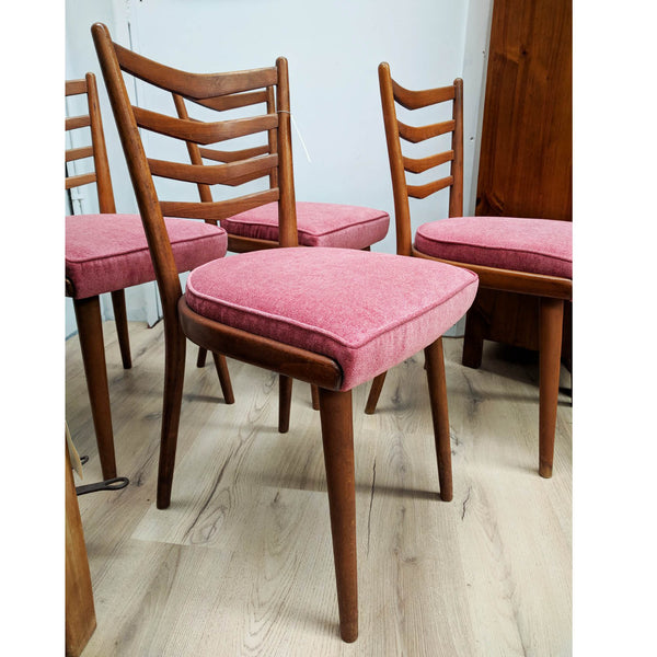 Mid Century Ladder Back Retro Dining Chairs