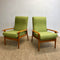 Pair Mid Century Armchairs - New Upholstery