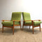 Pair Mid Century Armchairs - New Upholstery