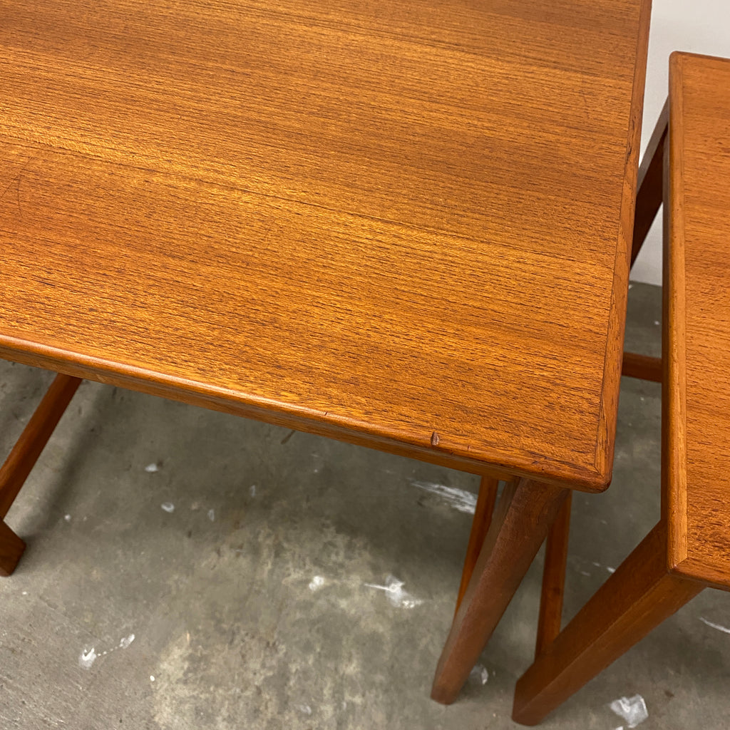 Set of Three Parker Nesting Tables Mid Century Coffee Table