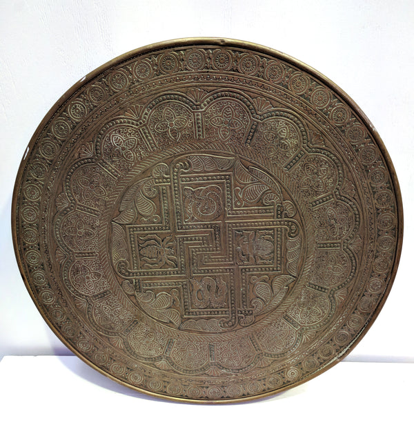 Old Timber Pressed Brass Plaque