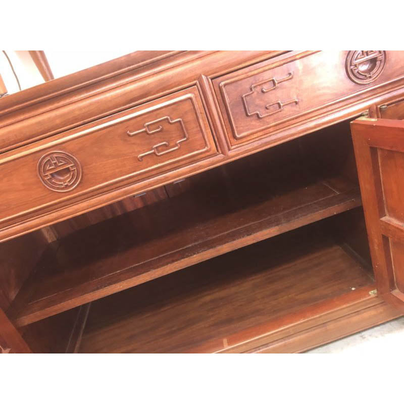 Vintage Oriental Rosewood Sideboard