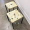 Pair 1950s Painted Metal Industrial Side Tables