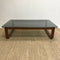 Tessa Smokey Glass Top Mid Century Coffee Table