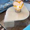 1970's Travertine Teardrop Coffee Table