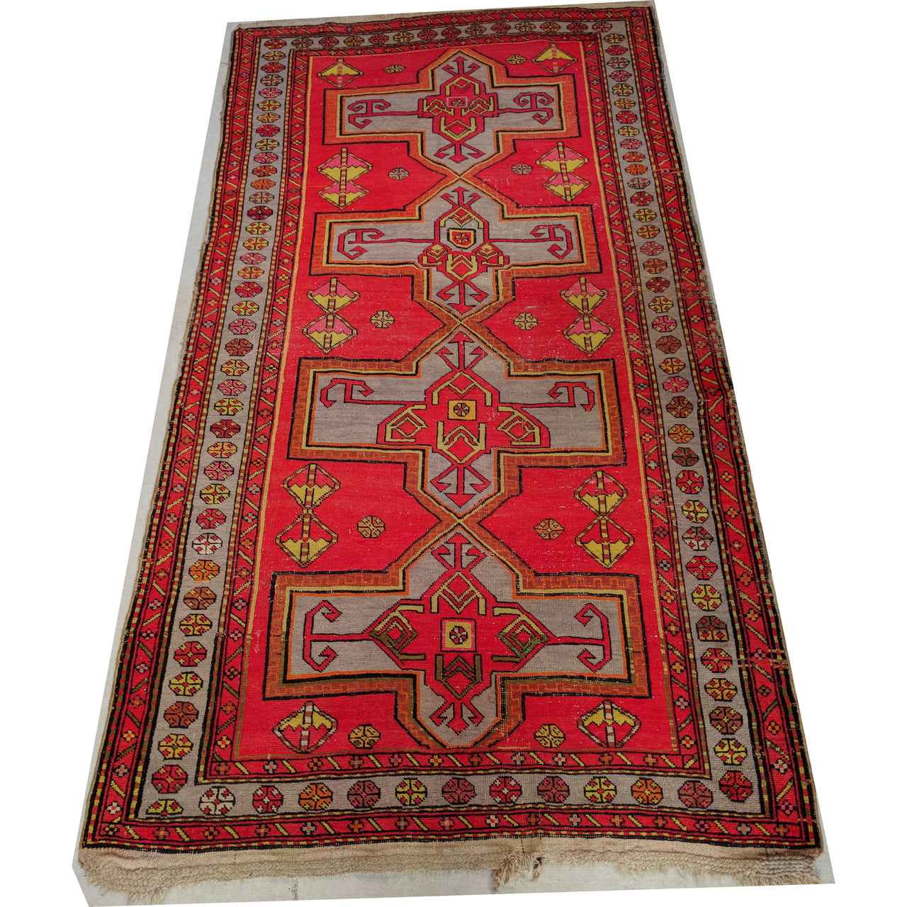 Vintage Persian Hand Knotted Woollen Pink Rug The Design Ark Antiques Kingsford Sydney