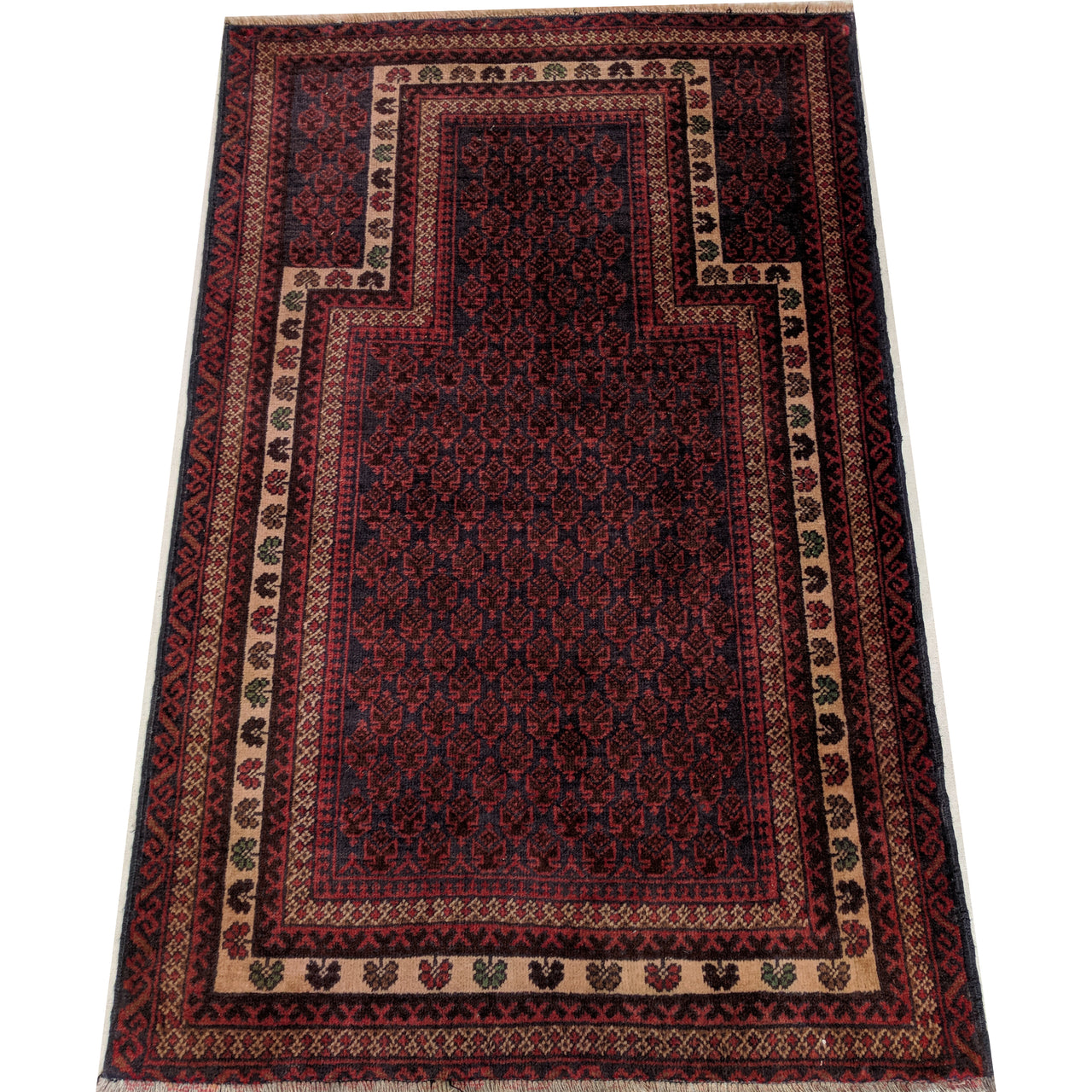 Vintage Woollen Prayer Rug Mat Carpet The Design Ark Antiques Kingsford Sydney