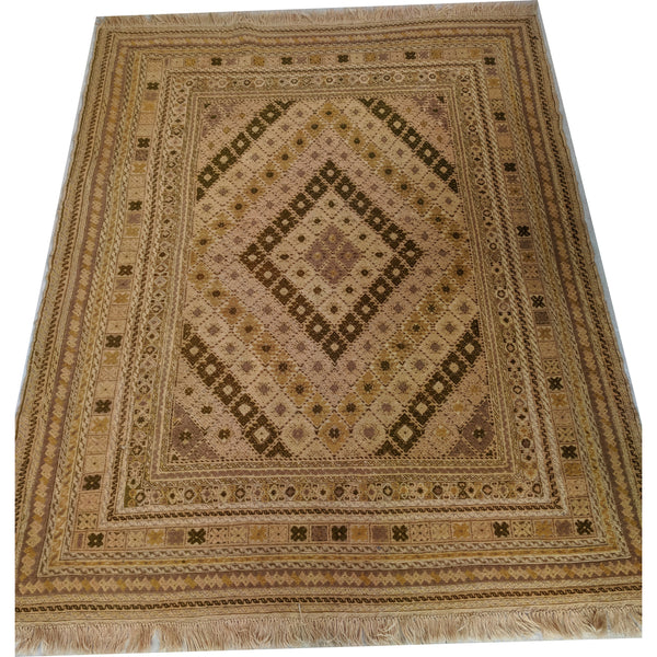 Vintage Hand Knotted 100% Wool Golden Rug at The Design Ark Antiques Kingsford Sydney 