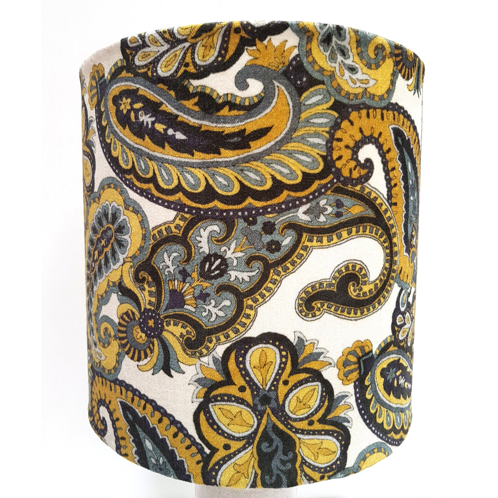 West German Lamp Base with Paisley Shade